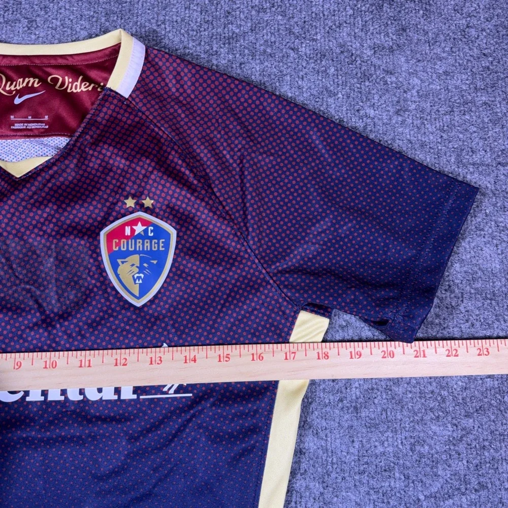 Nike NC Courage NWSL Soccer Jersey Womens Medium Navy Burgundy Continental